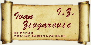Ivan Zivgarević vizit kartica